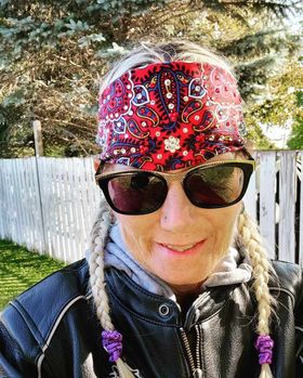 Red Indian Style Bandana with Red and Clear Austrian Crystals (Sku1202)