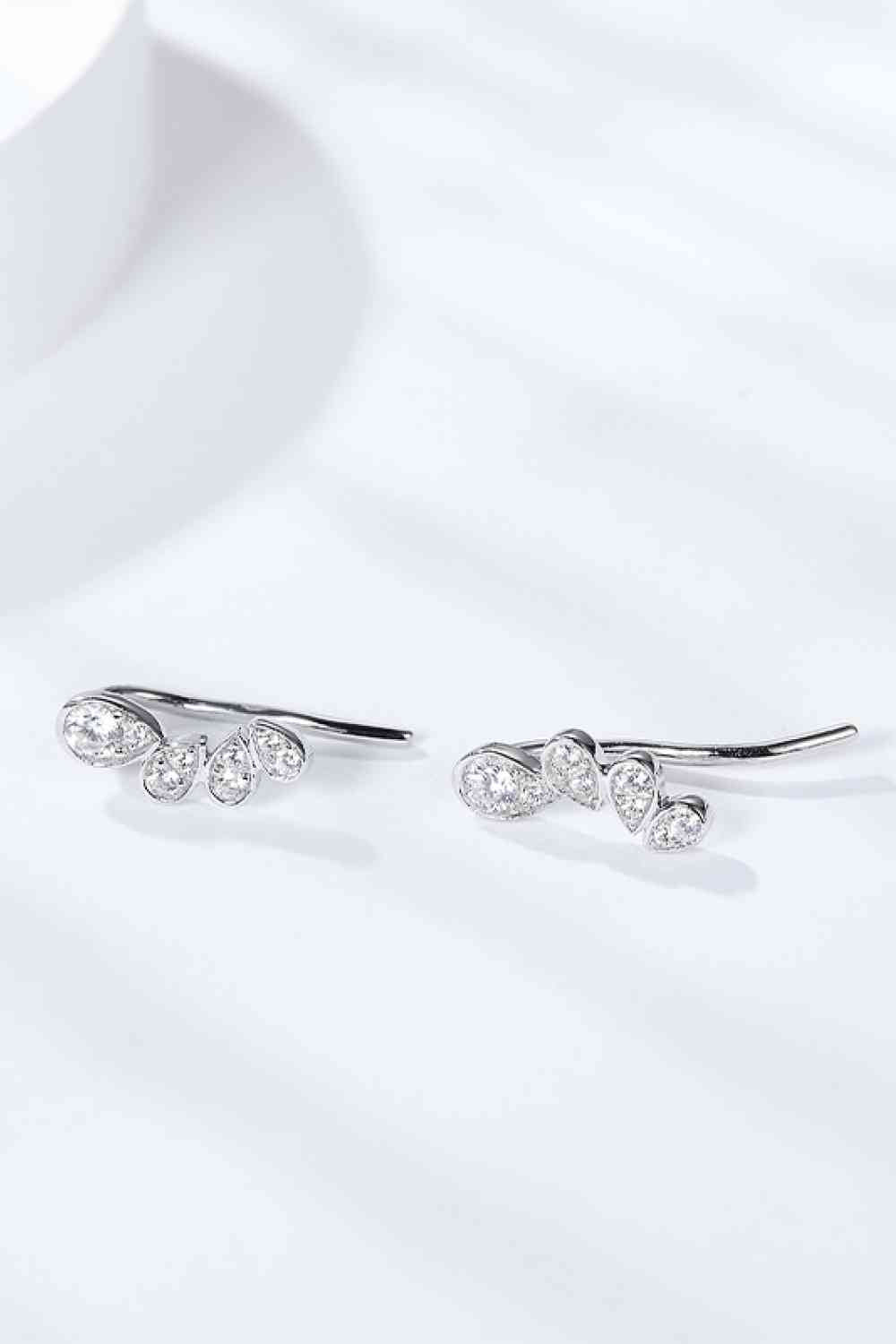 Pear Shape Moissanite Earrings rally