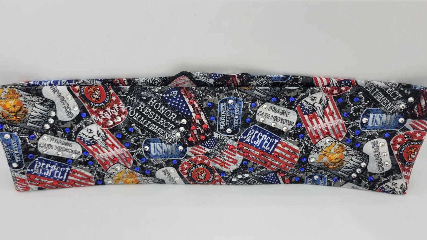 Marine Bandana with Swarovski Crystals (Sku1894)