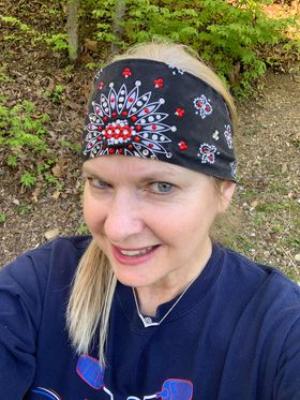 Black Paisley Bandana with Red and Diamond Clear Austrian Crystals (Sku1923)