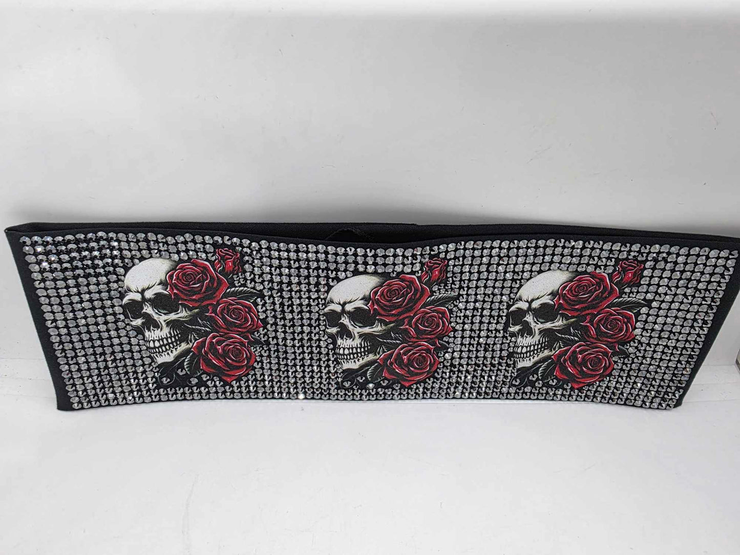 Super Duper LeeAnnette Skulls and Roses with Black Austrian Crystals (Sku4586)