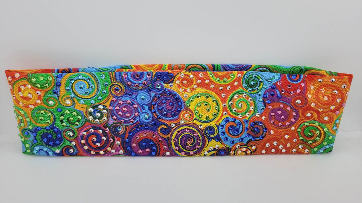 LeeAnnette Bright Scrolls with Multiple Colors of Austrian Crystals (sku4741)