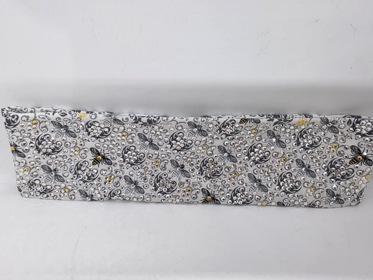 Super LeeAnnette Bees Bandana with Yellow, Chrome and Diamond Clear Austrian Crystals (Sku4760)
