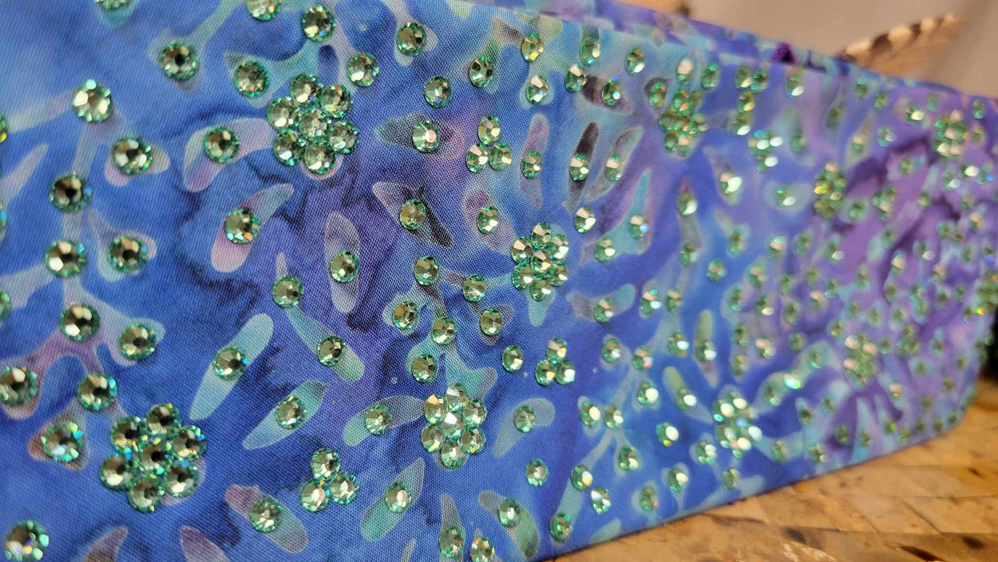 LeeAnnette Blue and Purple Seaweed with Caribbean Sea Austrian Crystals (sku4765)