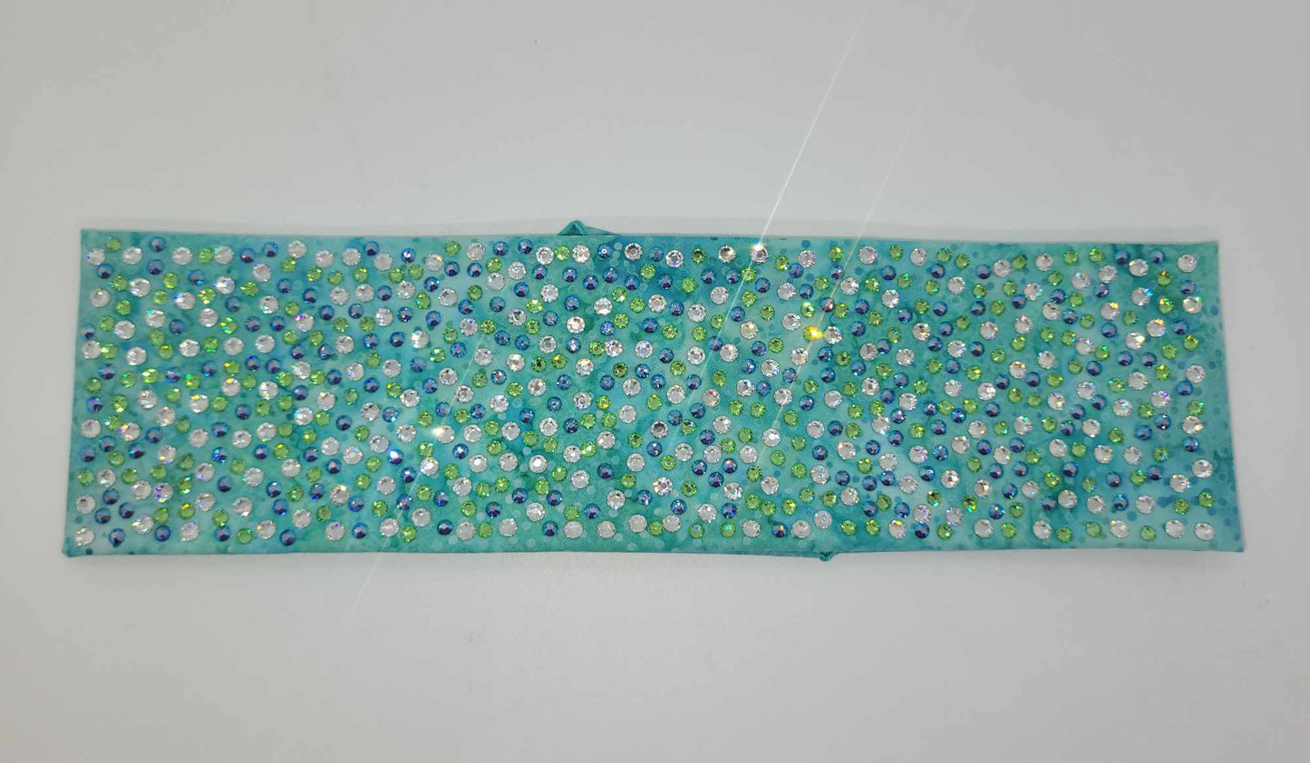 Super LeeAnnette Green Sea Spots with Blue Shimmer, Peridot and Diamond Clear Austrian Crystals (Sku4771)