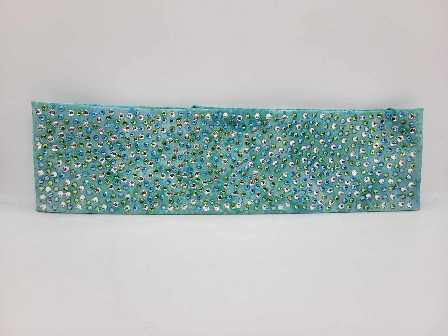 Super LeeAnnette Green Sea Spots with Blue Shimmer, Peridot and Diamond Clear Austrian Crystals (Sku4771)