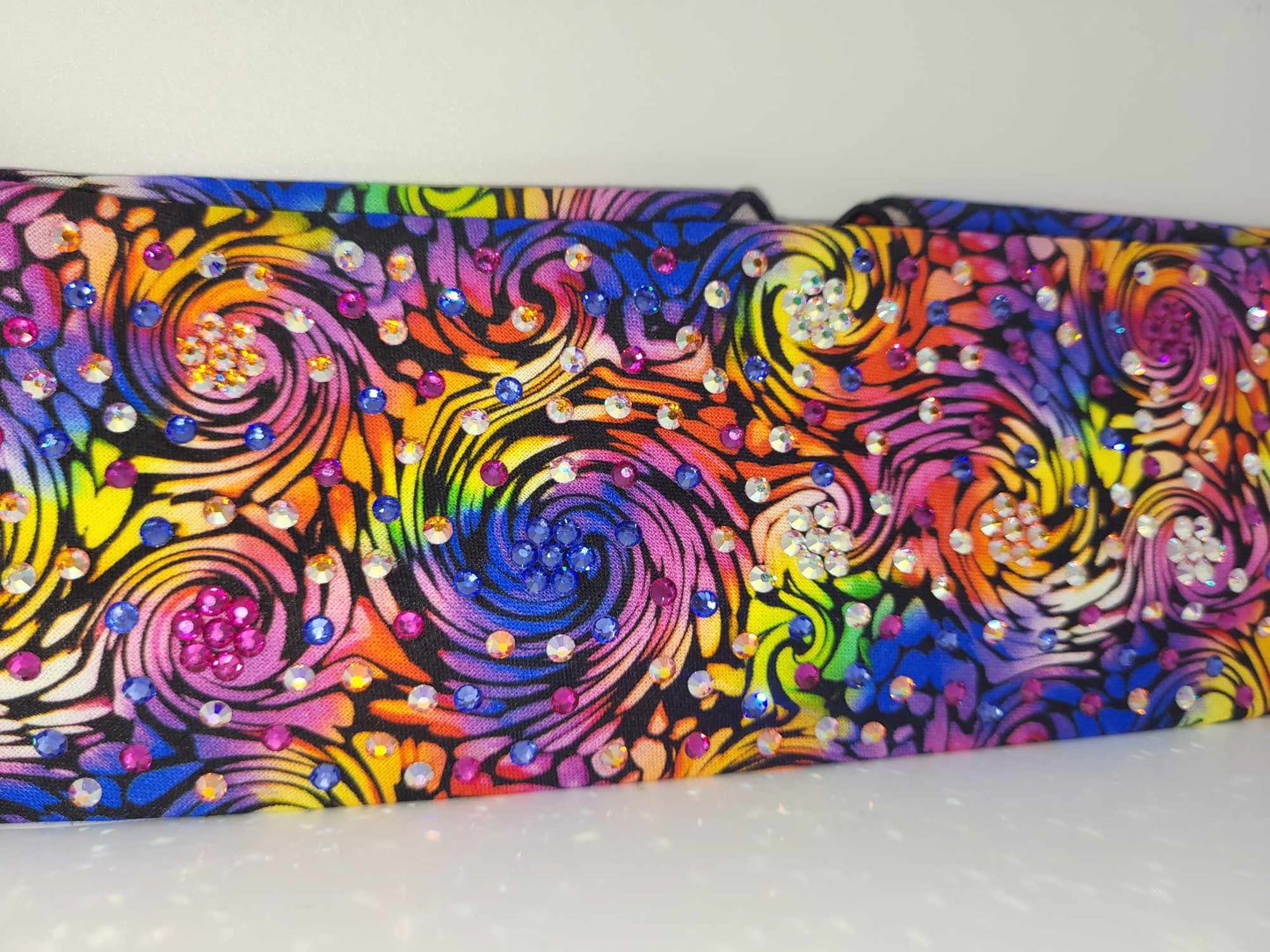 LeeAnnette Colorful Watercolor with Multiple Colors of Austrian Crystals (sku4780)