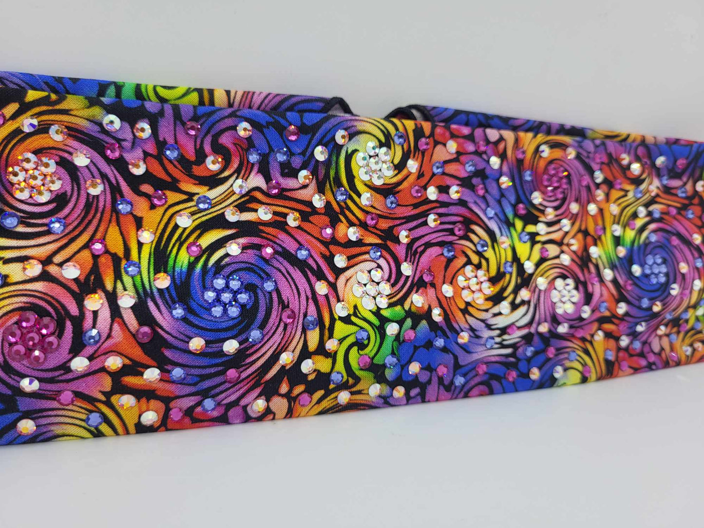 LeeAnnette Colorful Watercolor with Multiple Colors of Austrian Crystals (sku4780)