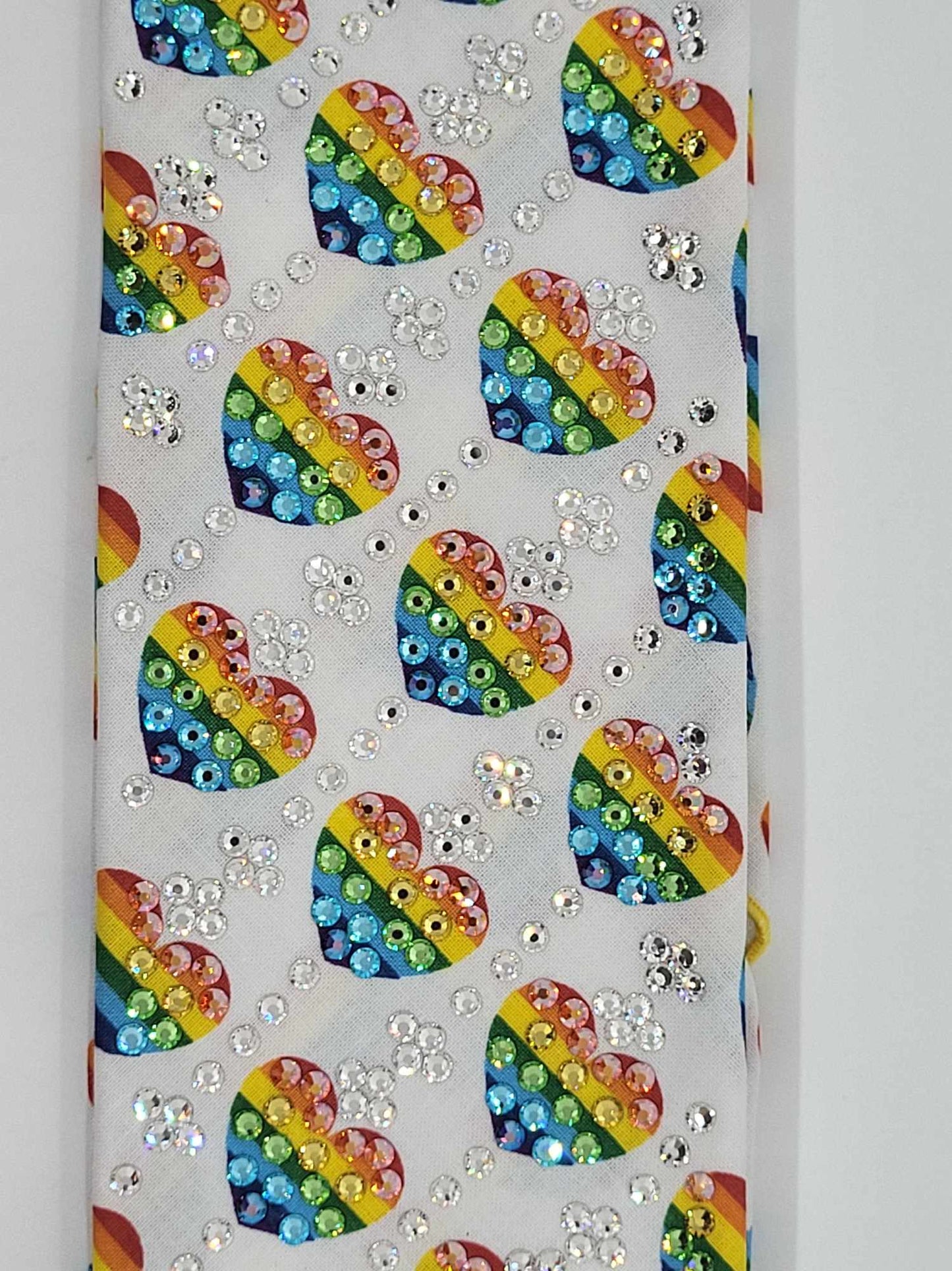 Super LeeAnnette Rainbow Hearts with Multiple Colors of Austrian Crystals (Sku4783)