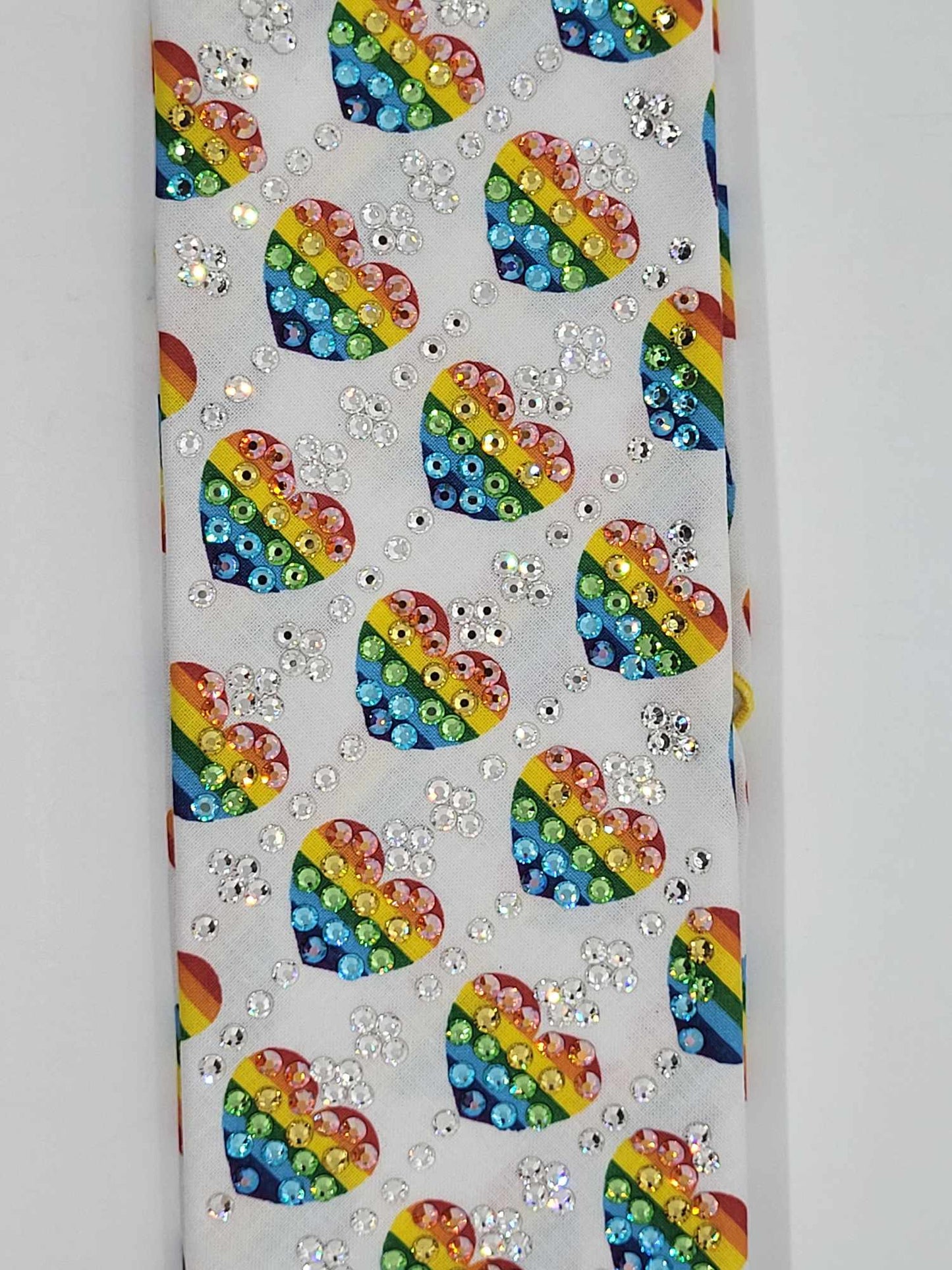 Super LeeAnnette Rainbow Hearts with Multiple Colors of Austrian Crystals (Sku4783)