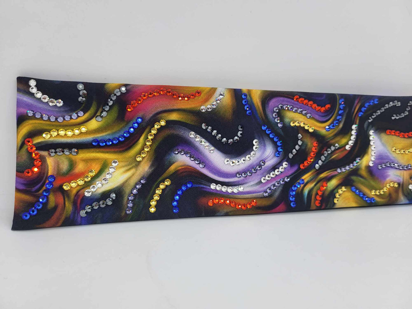 LeeAnnette Watercolor Waves with Multiple Colors of Austrian Crystals (sku4799)