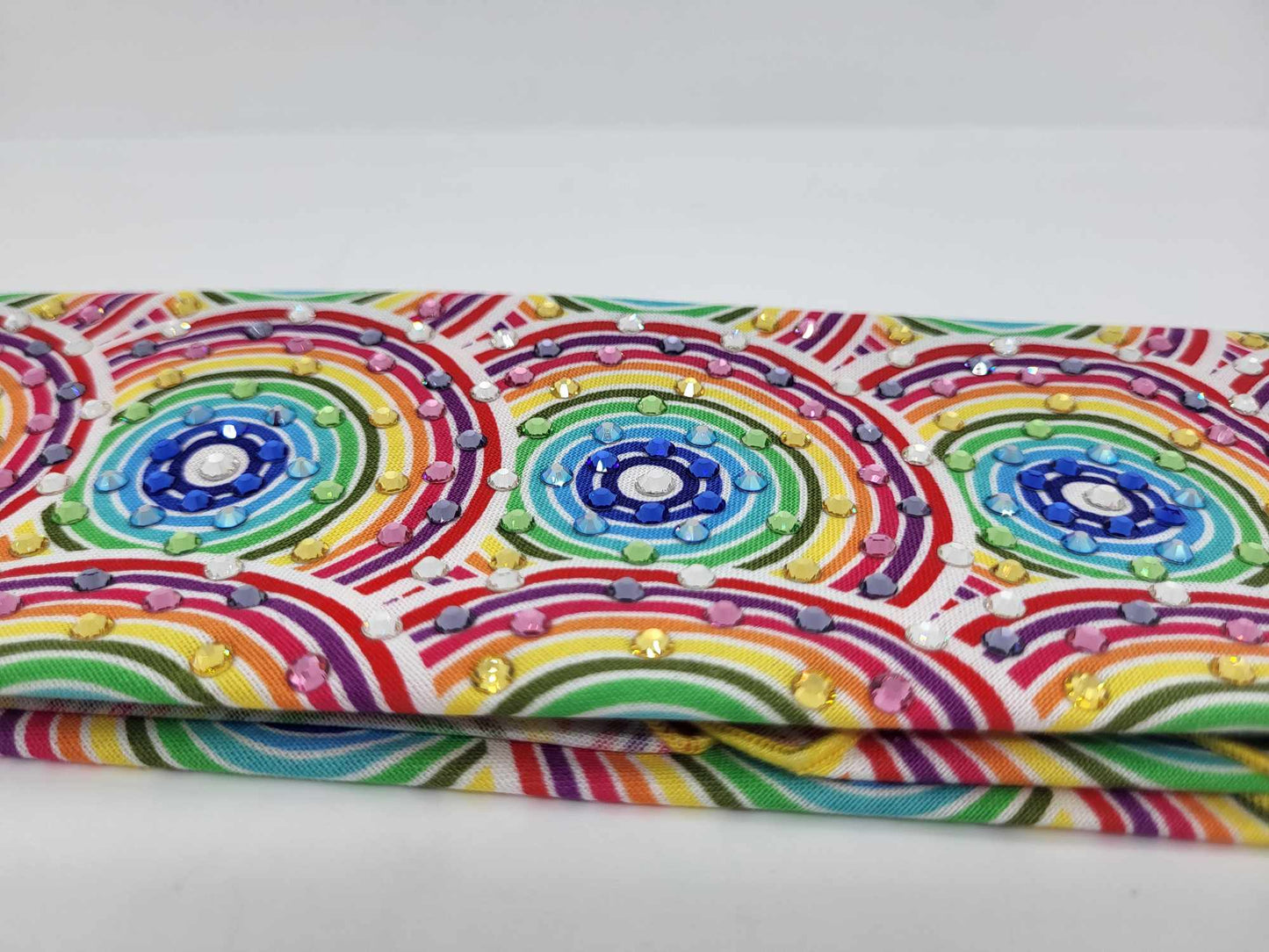 LeeAnnette Rainbow Circles with Multiple Colors of Austrian Crystals (sku4804)