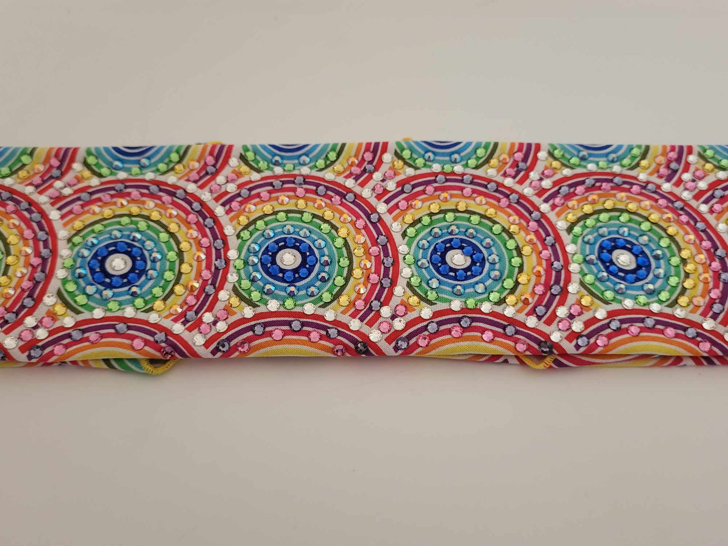 Super LeeAnnette Rainbow Circles with Multiple Colors of Austrian Crystals (Sku4821)