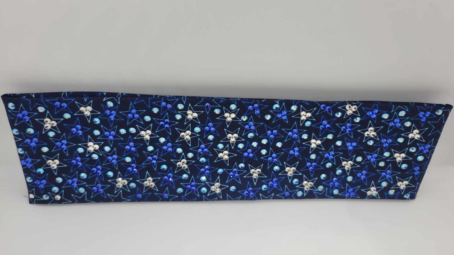 LeeAnnette Blue Stars with Blue, Blue Shimmer and Diamond Clear Austrian Crystals (sku4824)