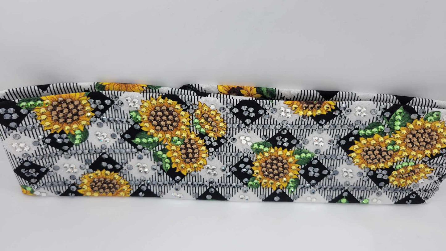 Super LeeAnnette Sunflowers with Multiple Colors of Austrian Crystals (Sku4825)