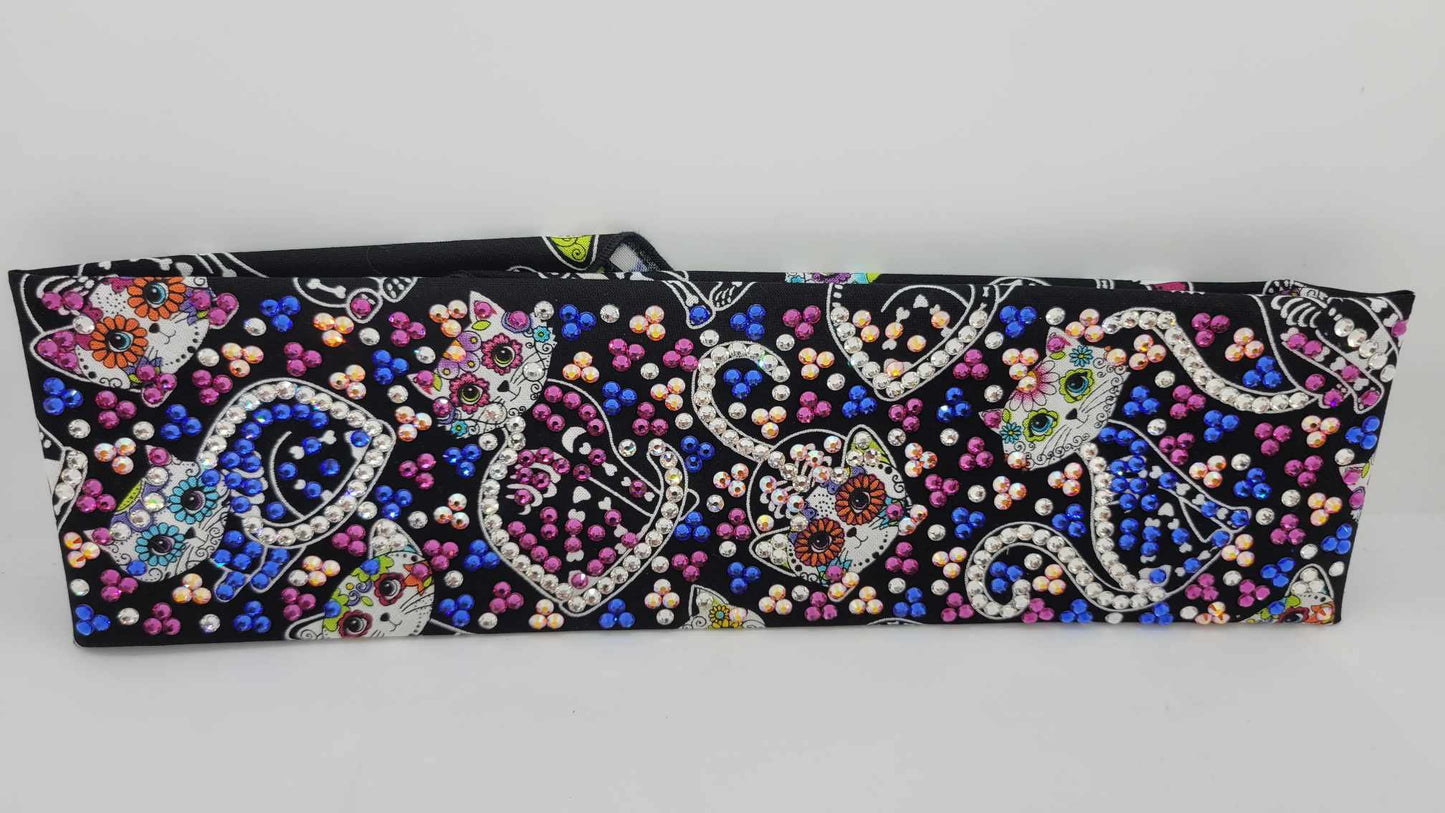 Super LeeAnnette Skeleton Cat with Multiple Colors of Austrian Crystals (Sku4840)