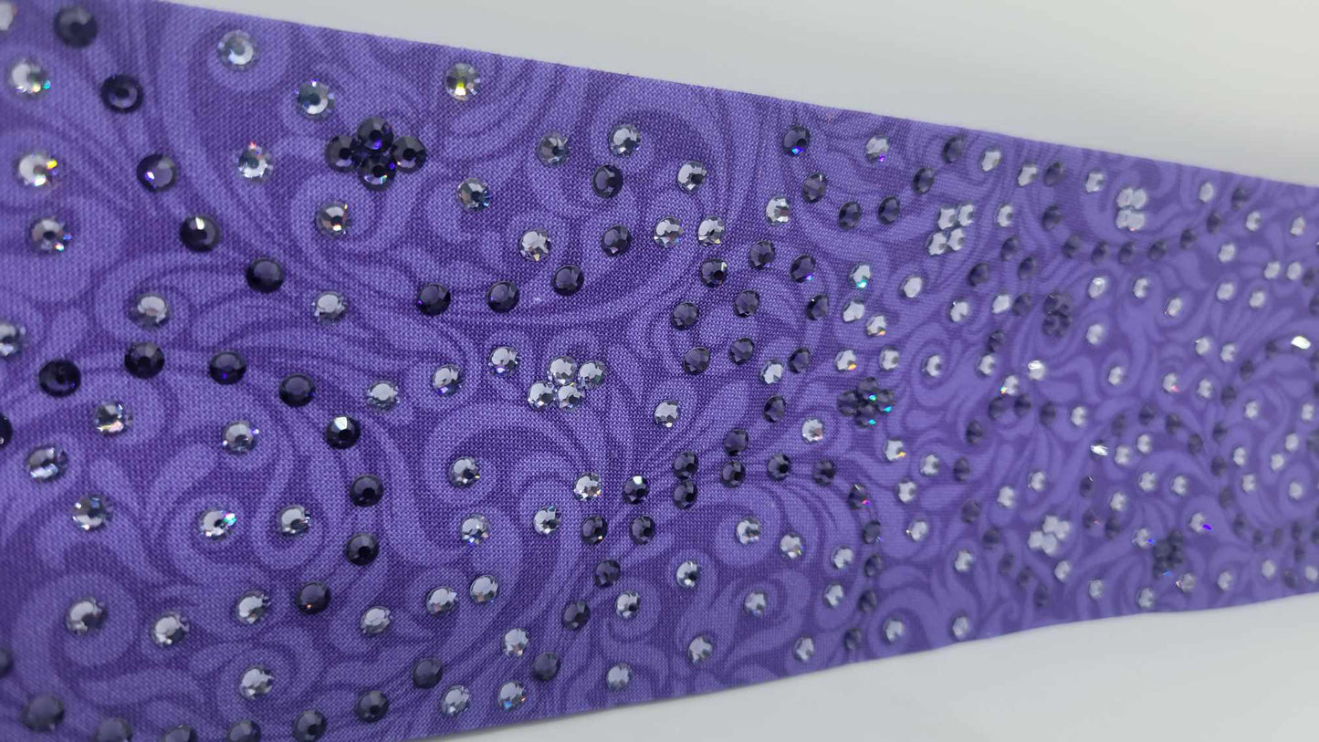 LeeAnnette Purple Scrolls with Dark Purple and Light Purple Austrian Crystals (sku4866)