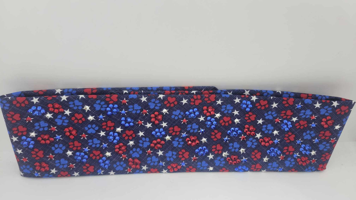 LeeAnnette Puppy Paws with Red, Blue and Diamond Clear Austrian Crystals (sku4868)