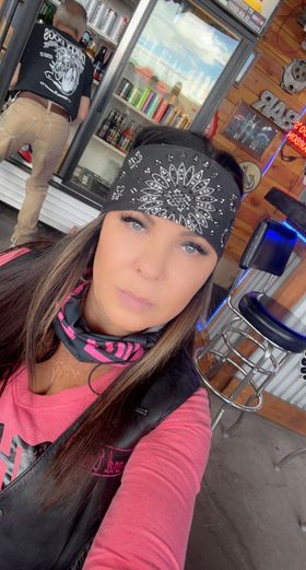 LeeAnnette Black Paisley Bandana with Black Austrian Crystals (Sku4909)