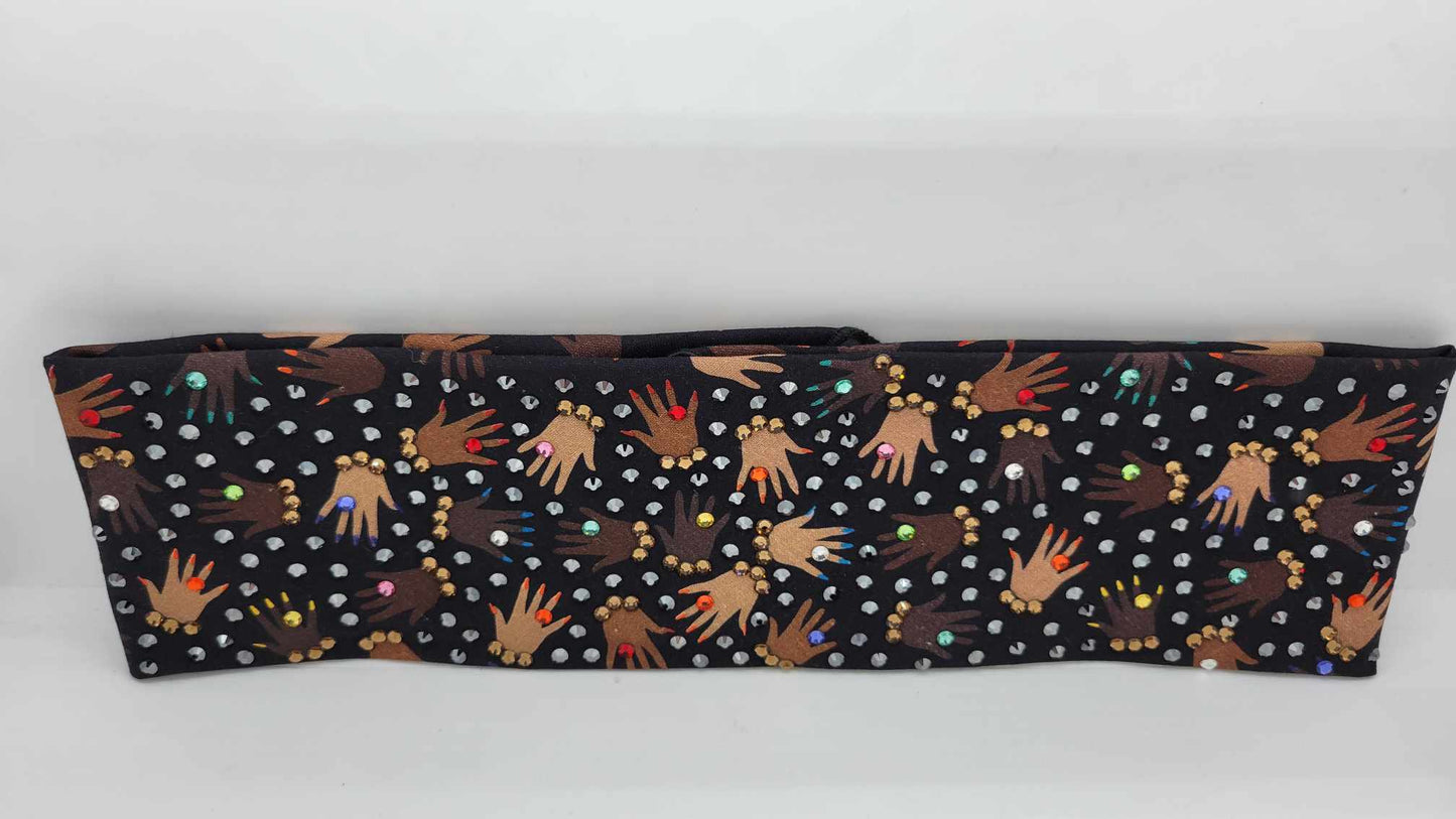 LeeAnnette Pretty Hands with Multiple Colors of Austrian Crystals (Sku4917)