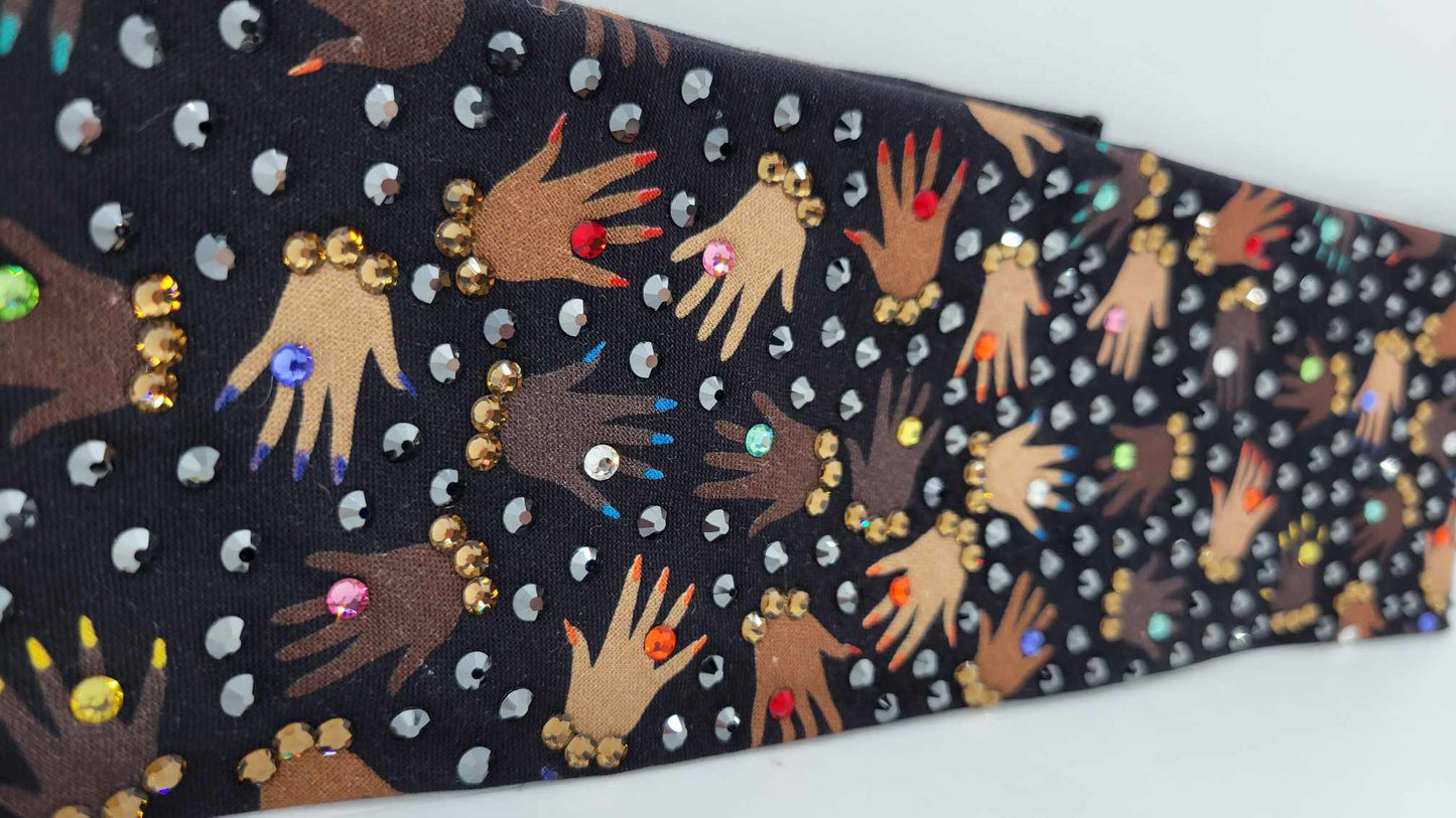 LeeAnnette Pretty Hands with Multiple Colors of Austrian Crystals (Sku4917)