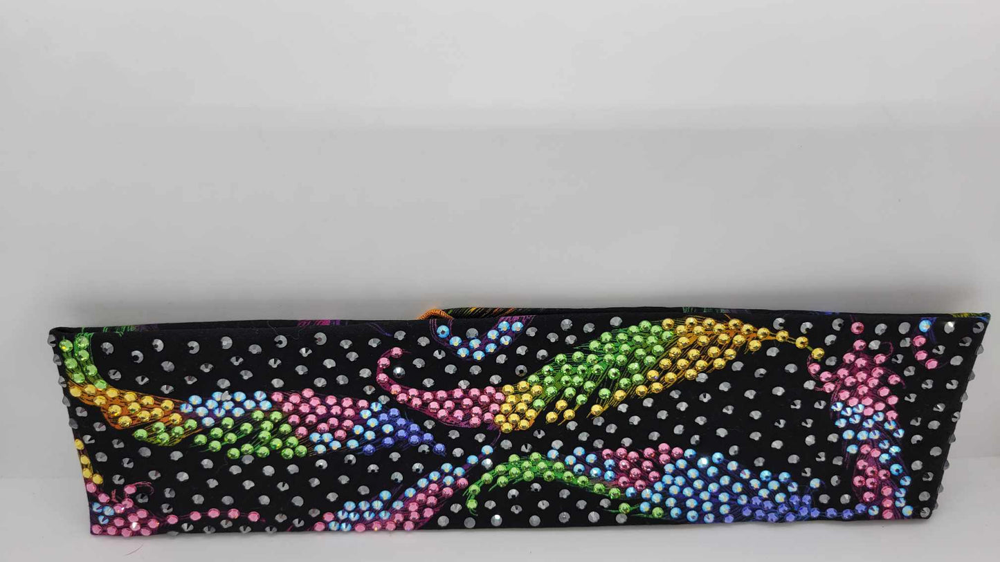 Super LeeAnnette Fancy Feathers with Multiple Colors of Austrian Crystals (Sku4926)