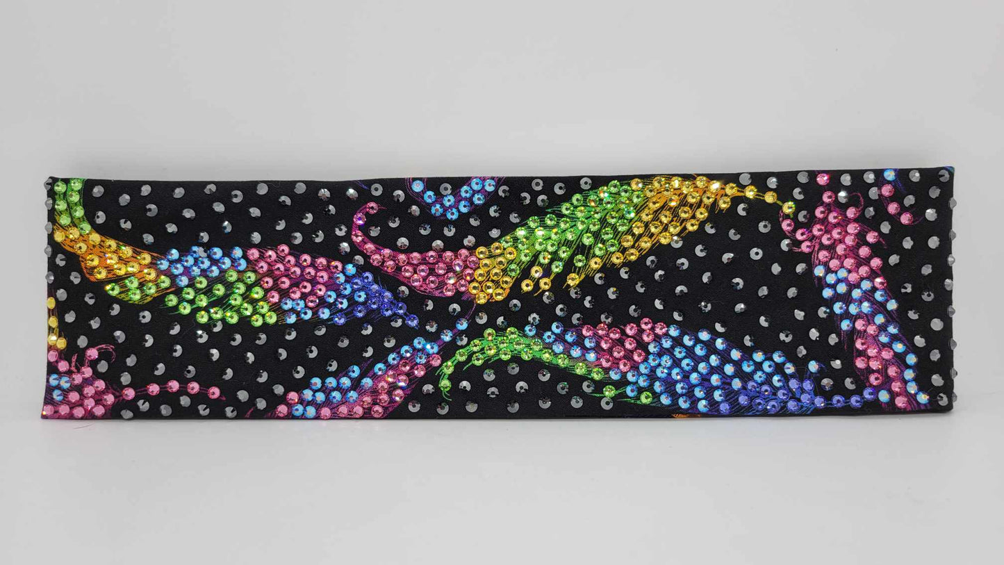 Super LeeAnnette Fancy Feathers with Multiple Colors of Austrian Crystals (Sku4926)