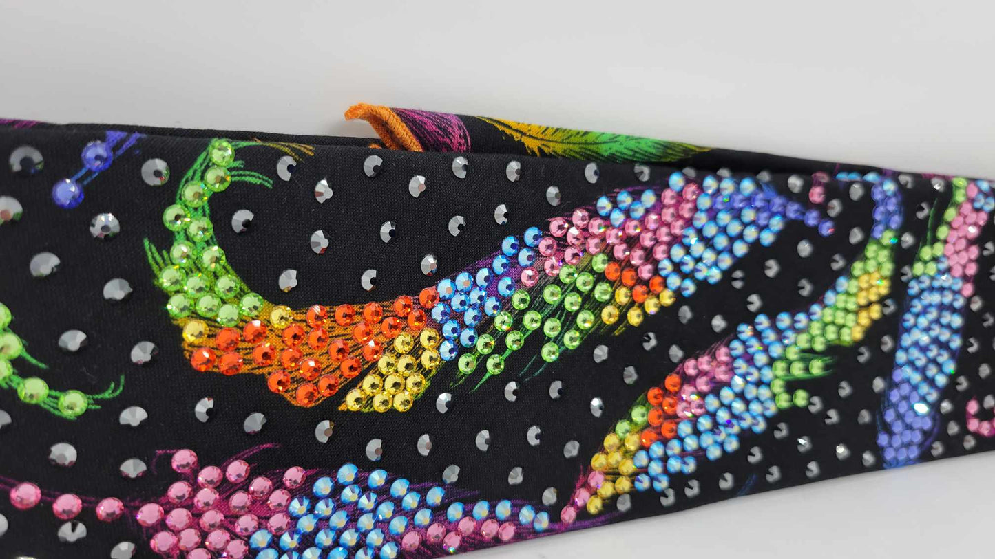 Super LeeAnnette Fancy Feathers with Multiple Colors of Austrian Crystals (Sku4926)