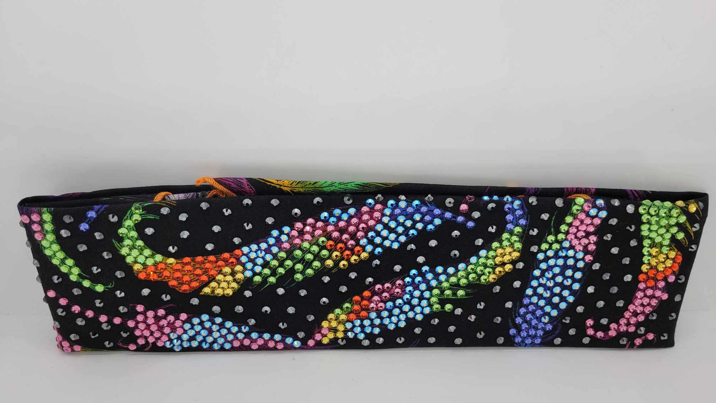 Super LeeAnnette Fancy Feathers with Multiple Colors of Austrian Crystals (Sku4926)