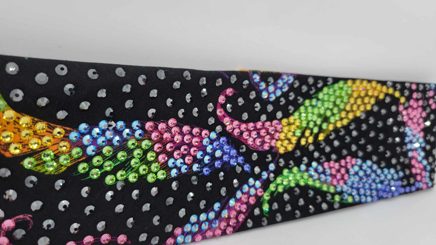 Super LeeAnnette Fancy Feathers with Multiple Colors of Austrian Crystals (Sku4926)