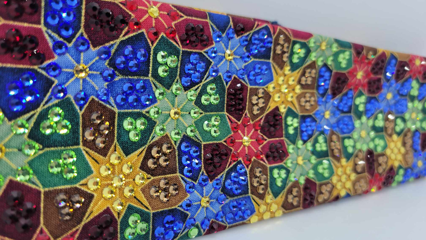 Super LeeAnnette Colorful Mosaic with Multiple Colors of Austrian Crystals (Sku4937)
