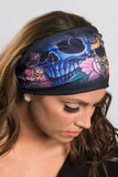 Stretchy Headband Tattoo Skull (Sku5445)
