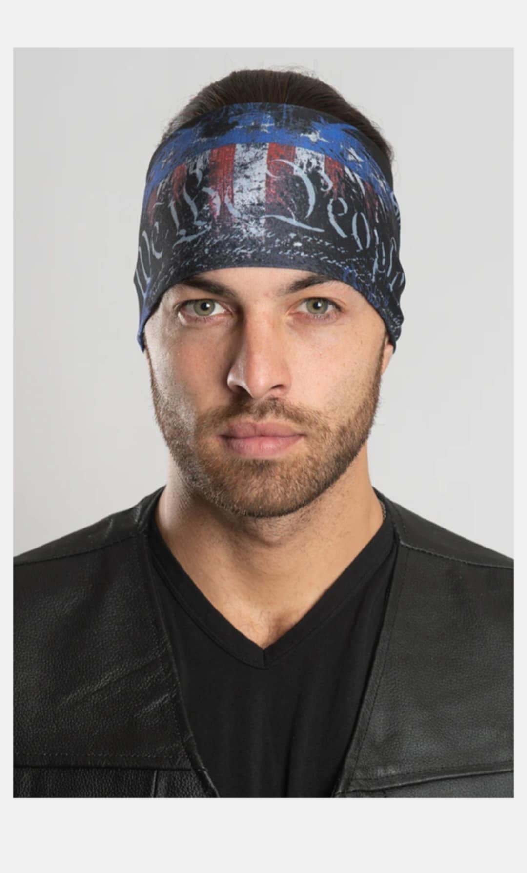 Stretchy Headband We The People Eagle Reversible (Sku5400)