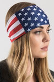 Stretchy Headband American Flag (Sku5438)