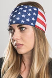 Stretchy Headband American Flag (Sku5438)