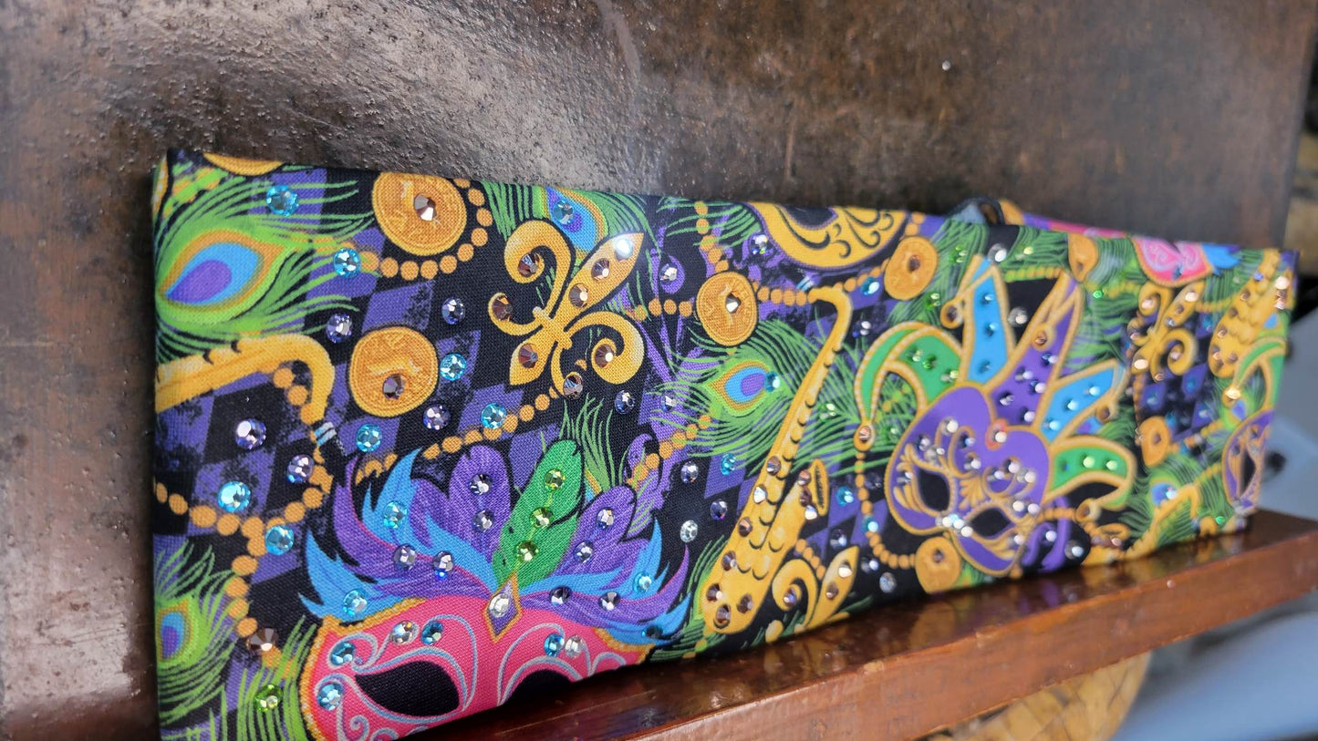 Mardi Gras with Multiple Colors of Austrian Crystals (Sku6086)