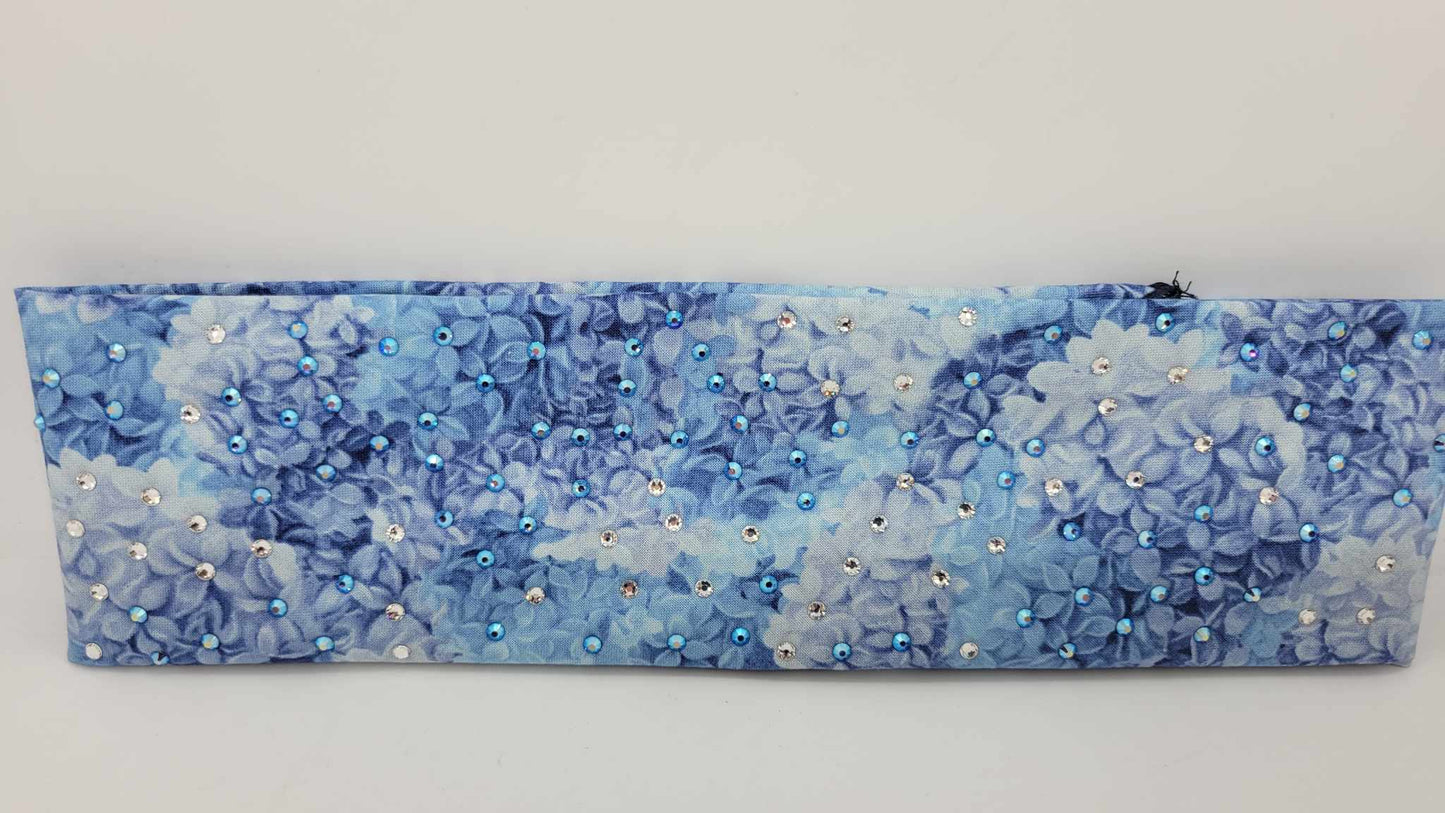 Lilacs with Blue Shimmer and Diamond Clear Austrian Crystals (Sku6124)