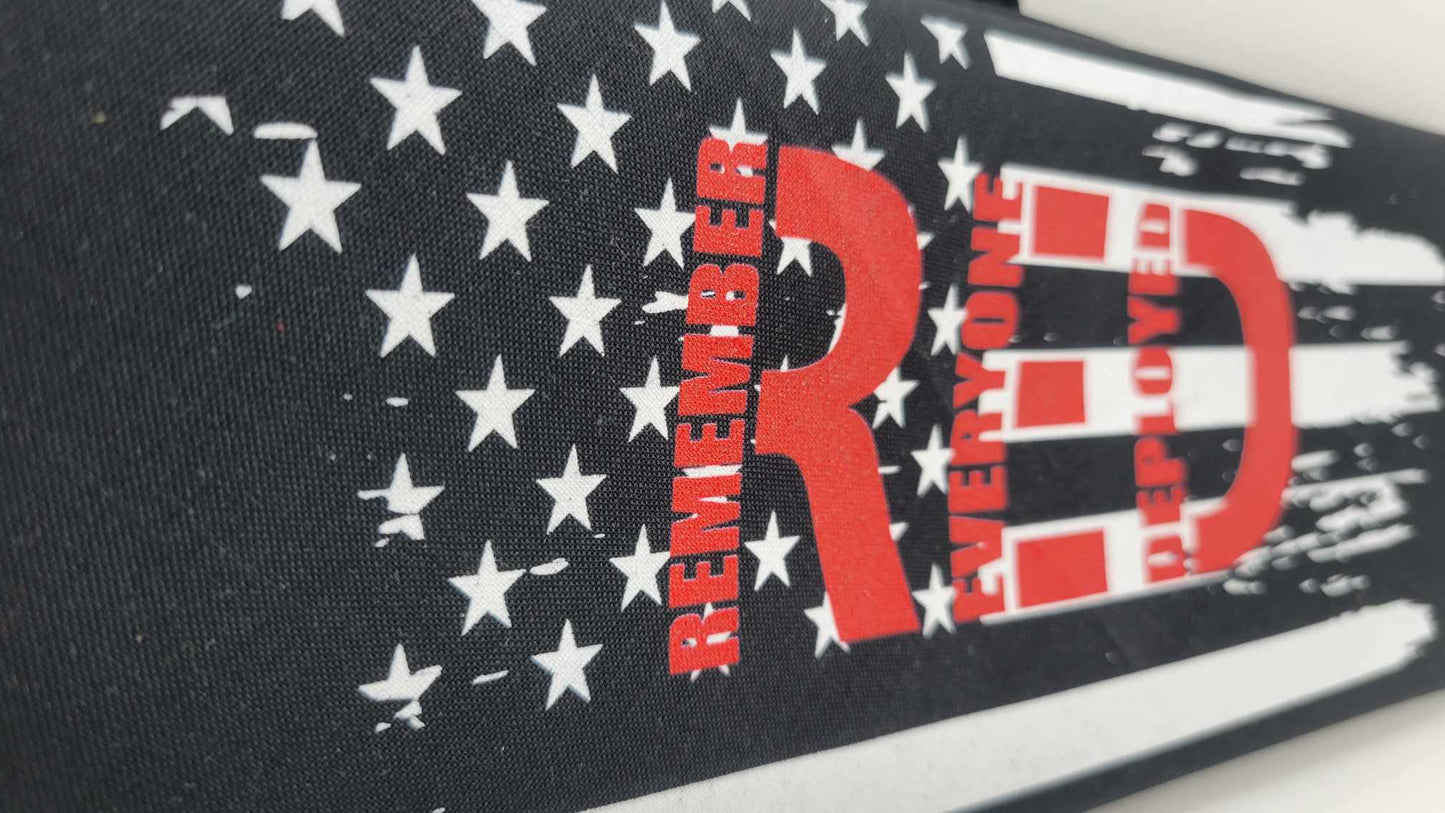 Plain R.E.D Black Bandana (Sku8492)