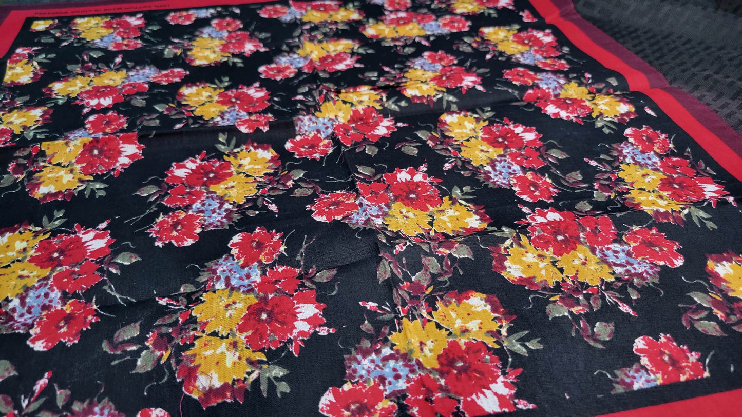 Plain Flowers Bandana (Sku8307)