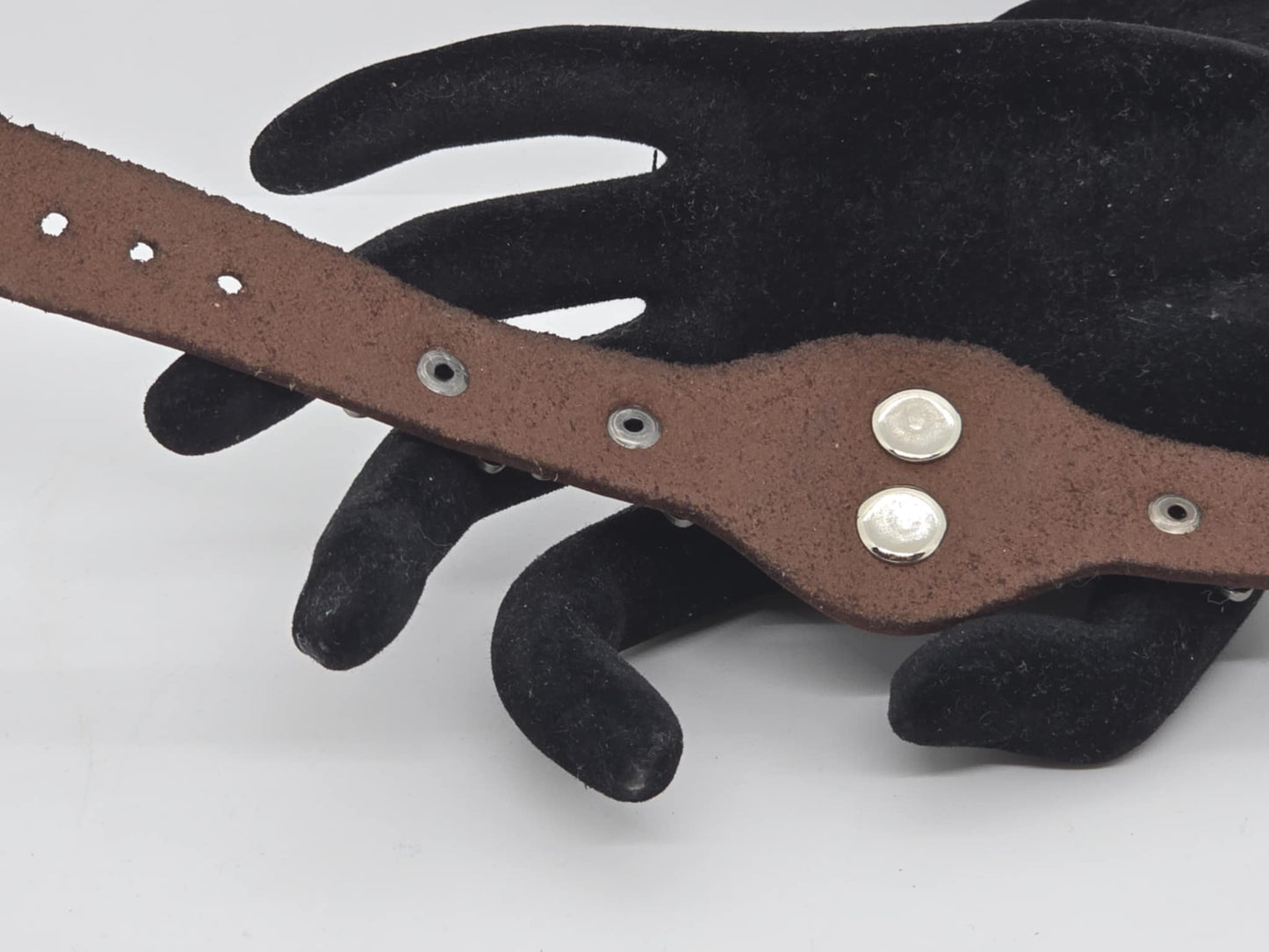Brown Adjustable Leather Skull Motor Wrench UNISEX Bracelet (sku8326)