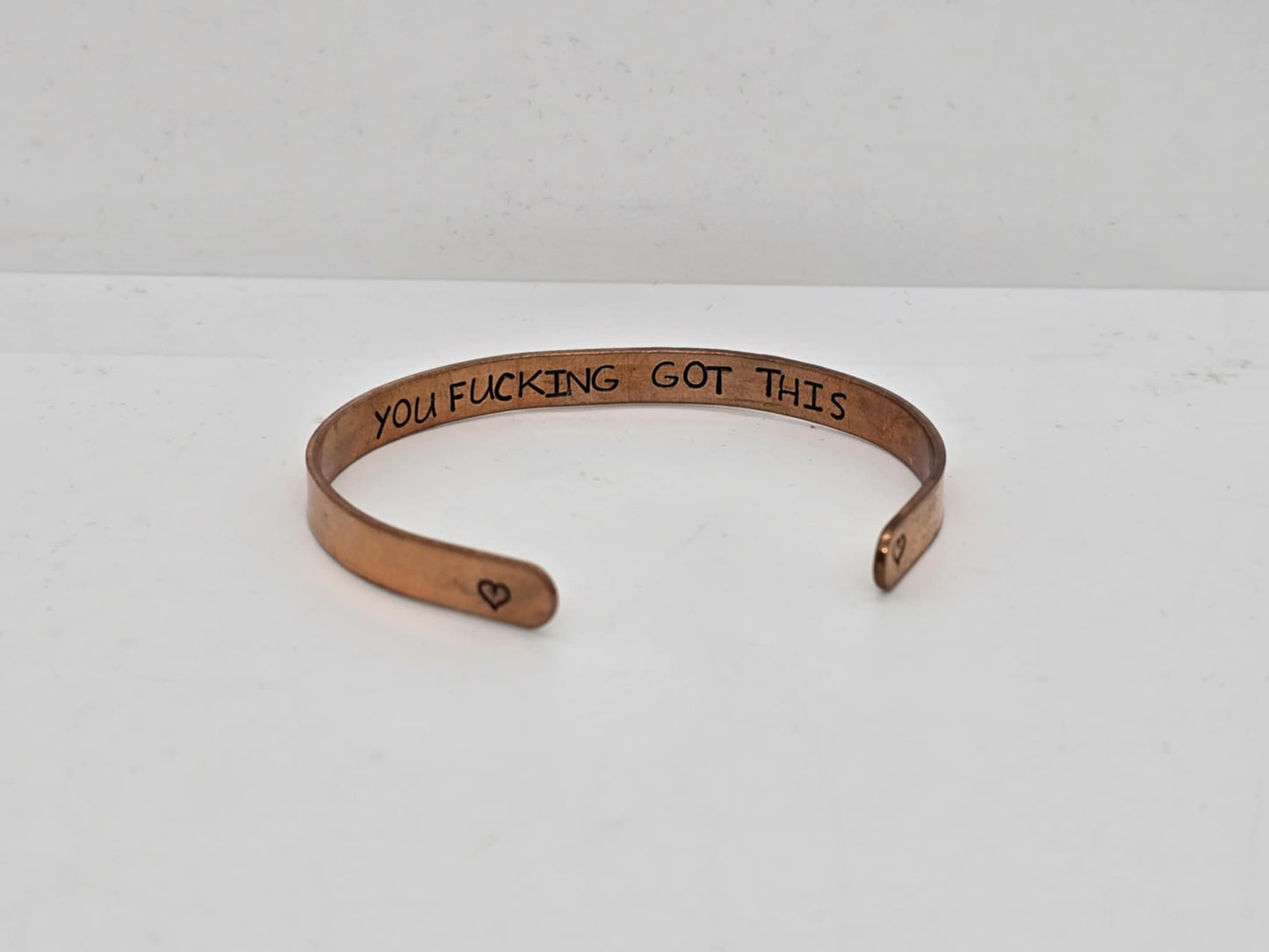 YOU F'ING GOT THIS Adjustable Copper Cuff Bracelet (Sku8346)