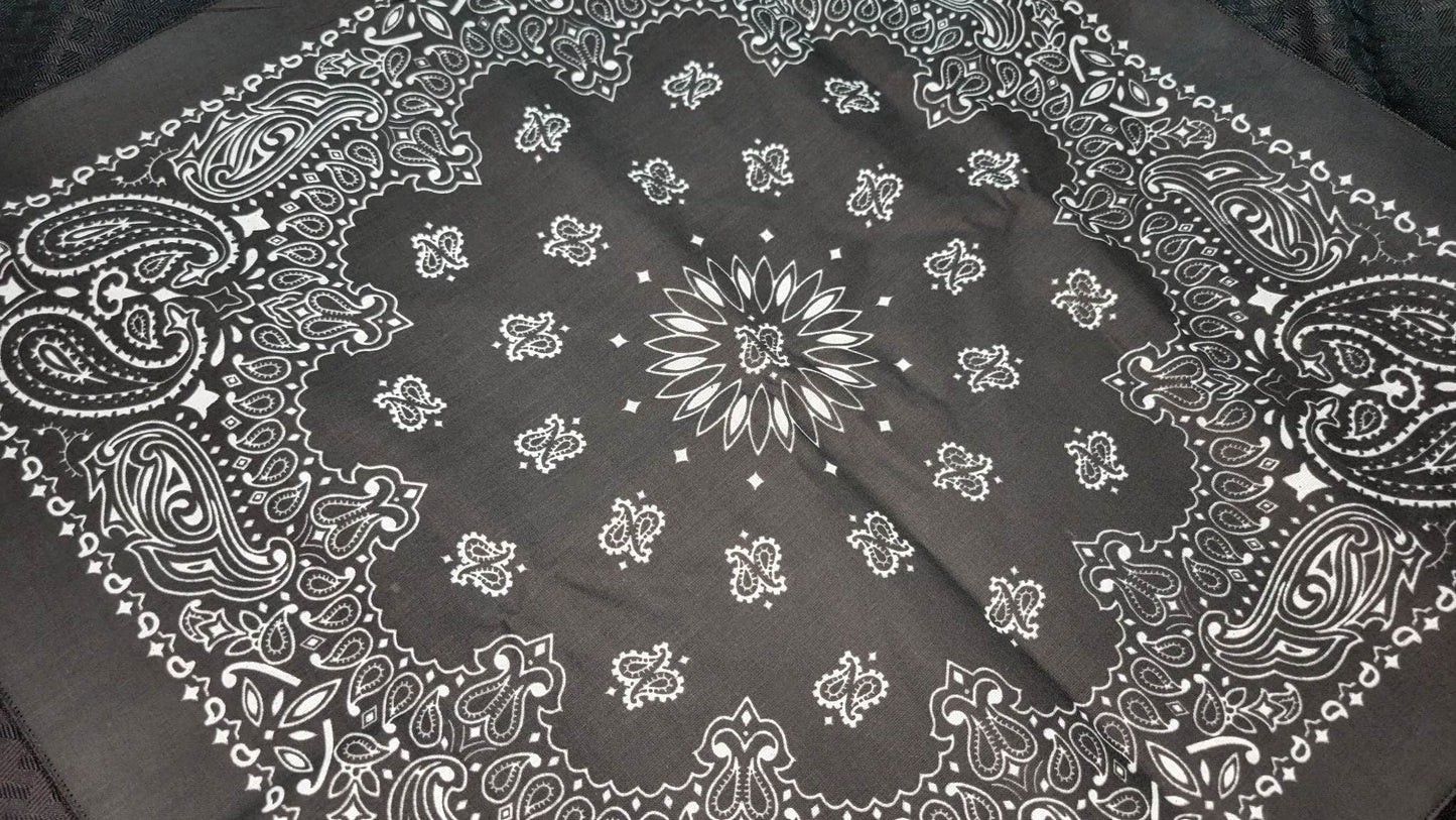 Plain Black Bandana (Sku8462)