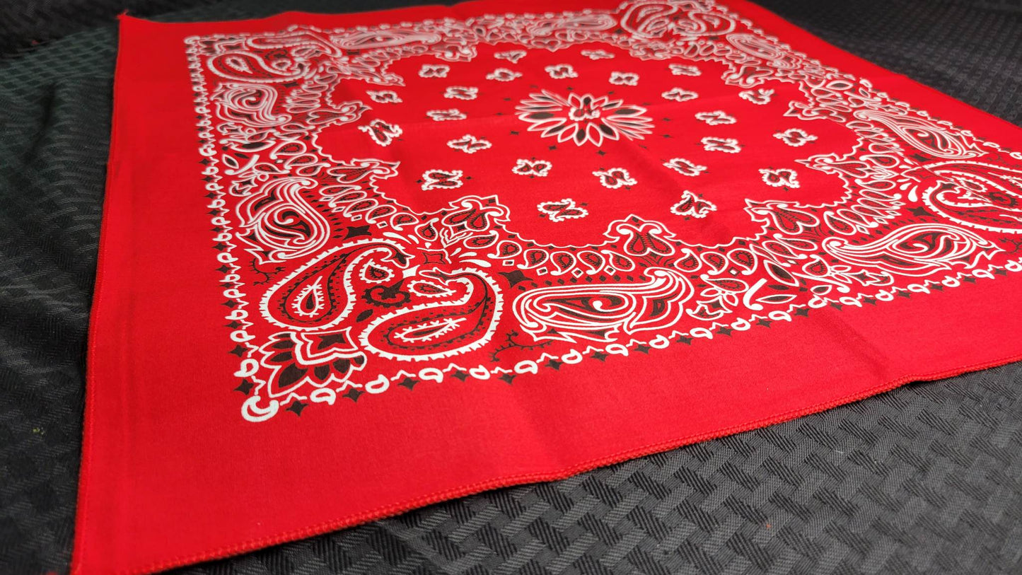 Plain Red Bandana (Sku8474)