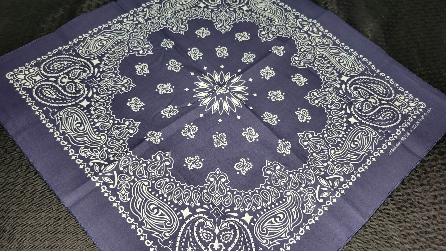 Plain Navy Blue Bandana (Sku8479)