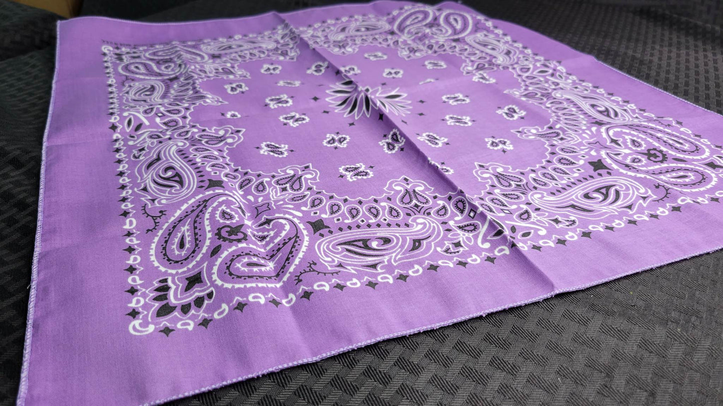 Plain Lavender Bandana (Sku8480)