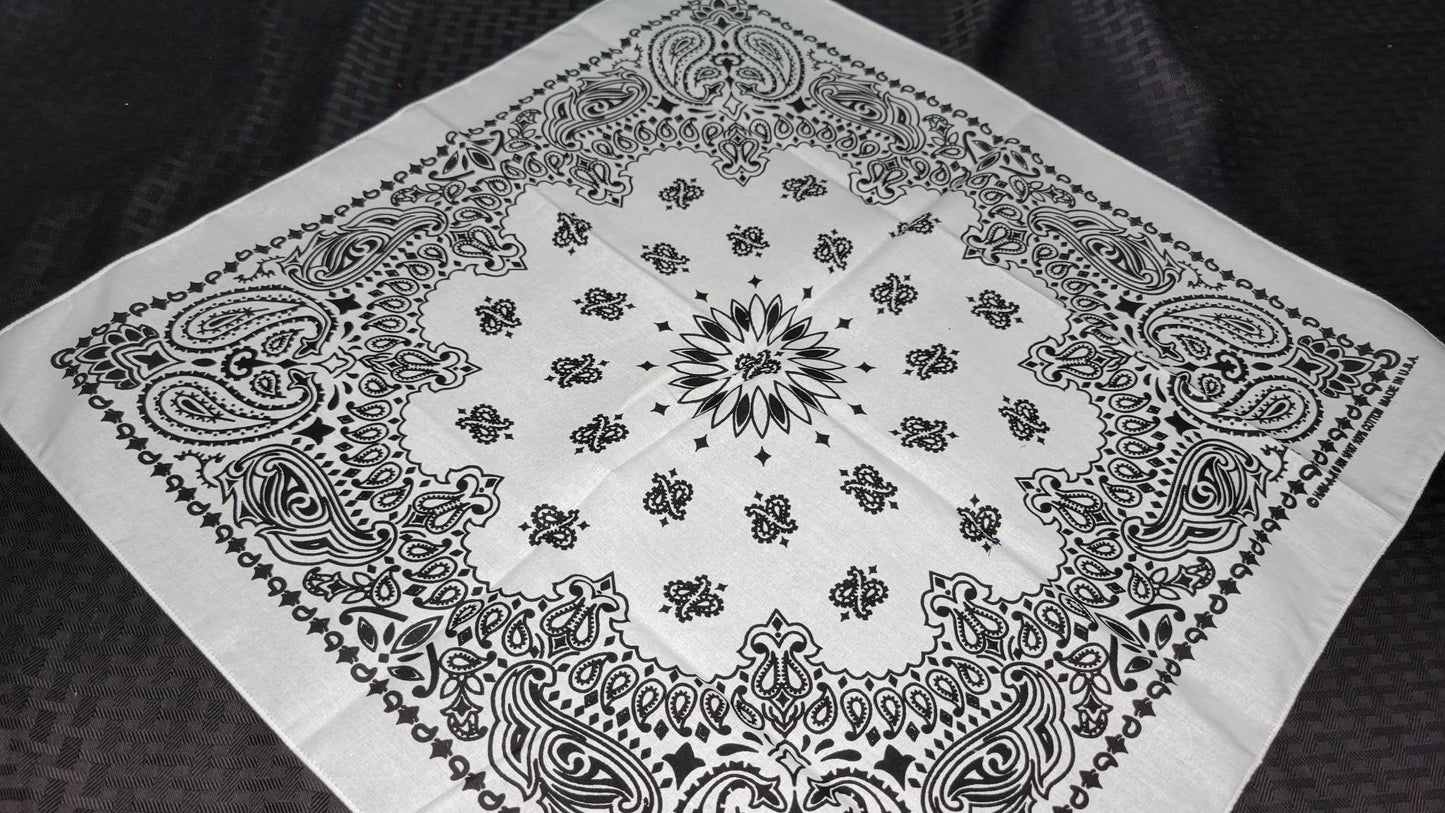 Plain White Bandana (Sku8484)