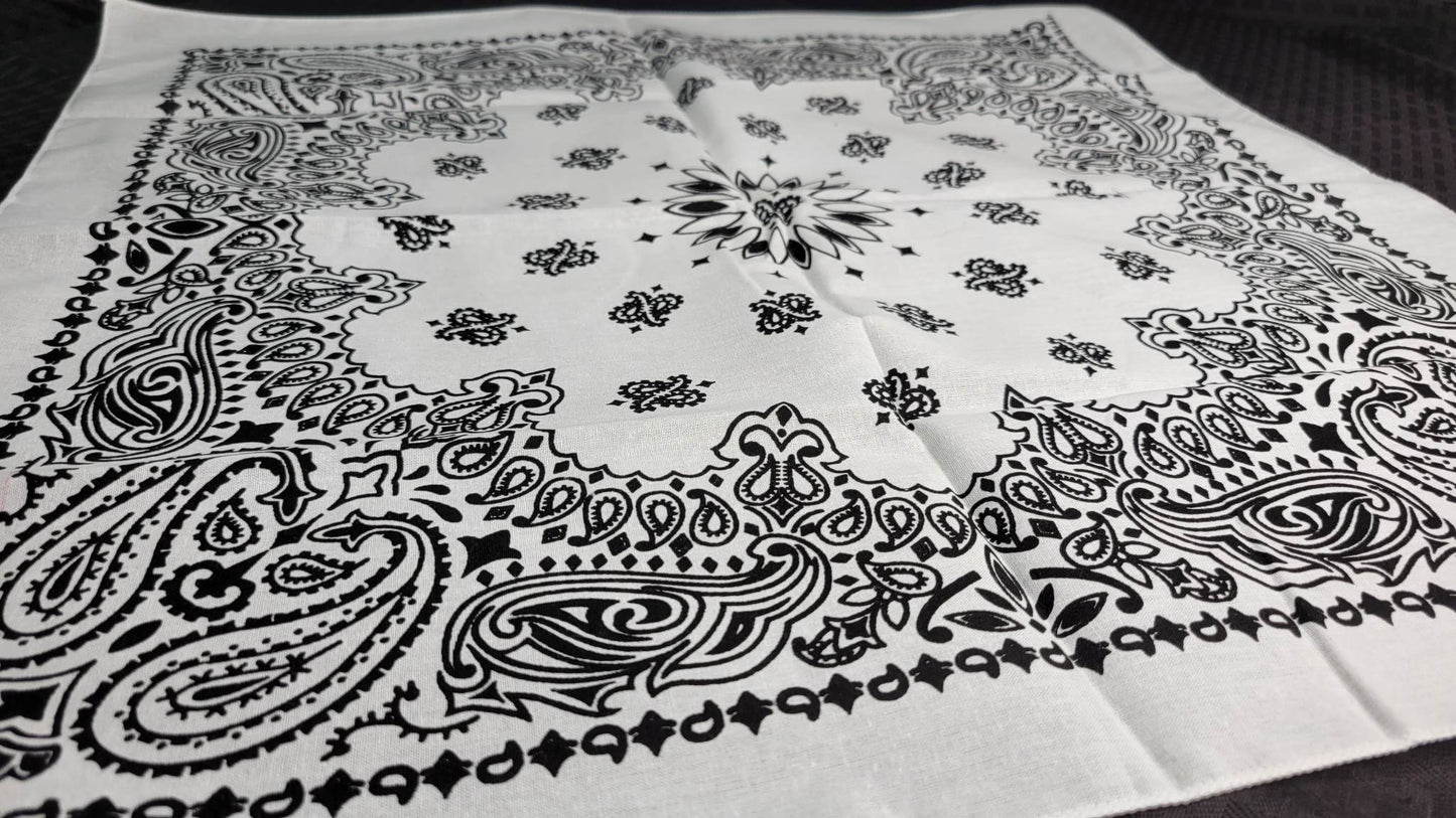 Plain White Bandana (Sku8484)