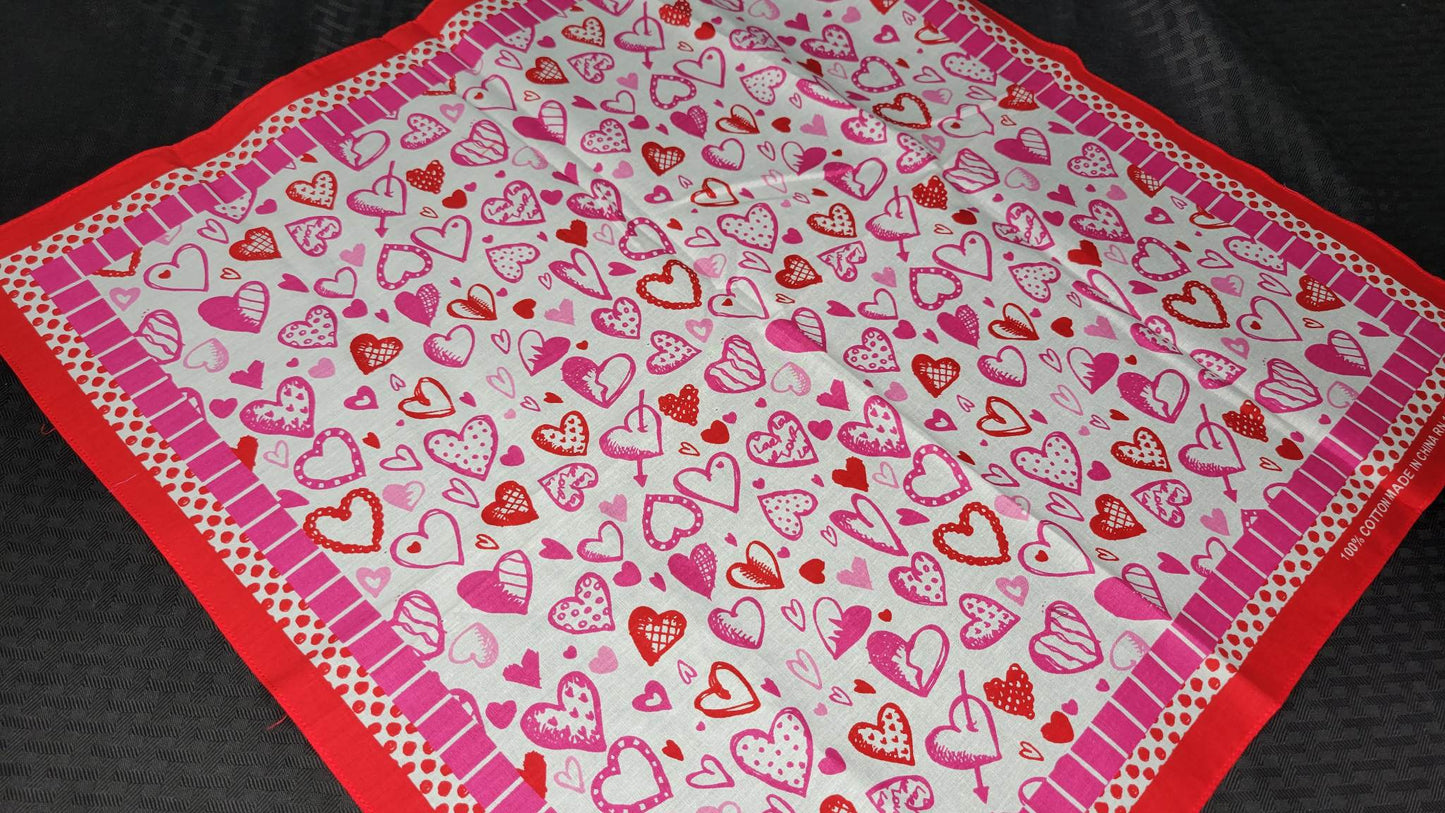 Plain Hearts Bandana (Sku8486)