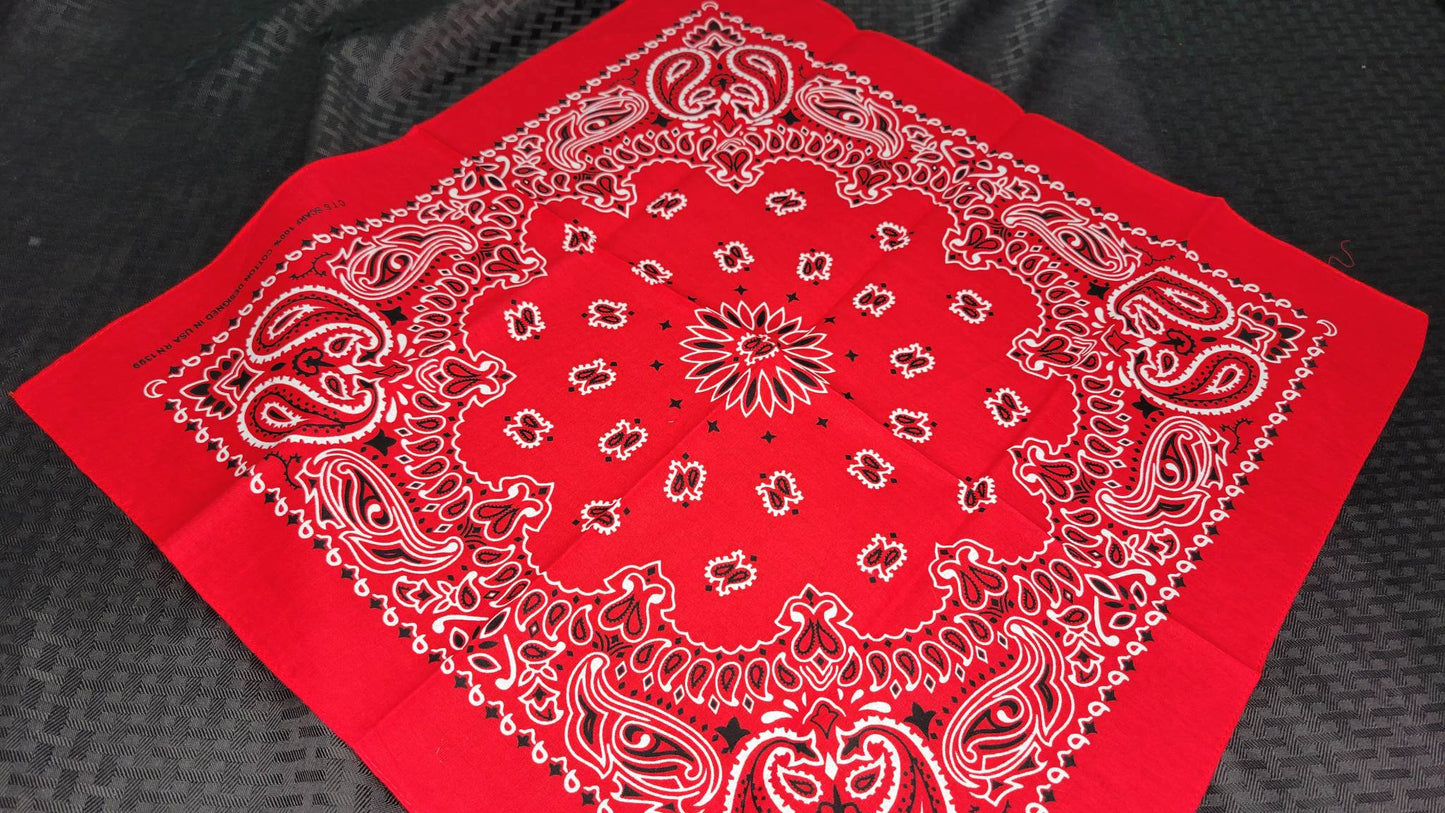 Plain Red Bandana (Sku8488)