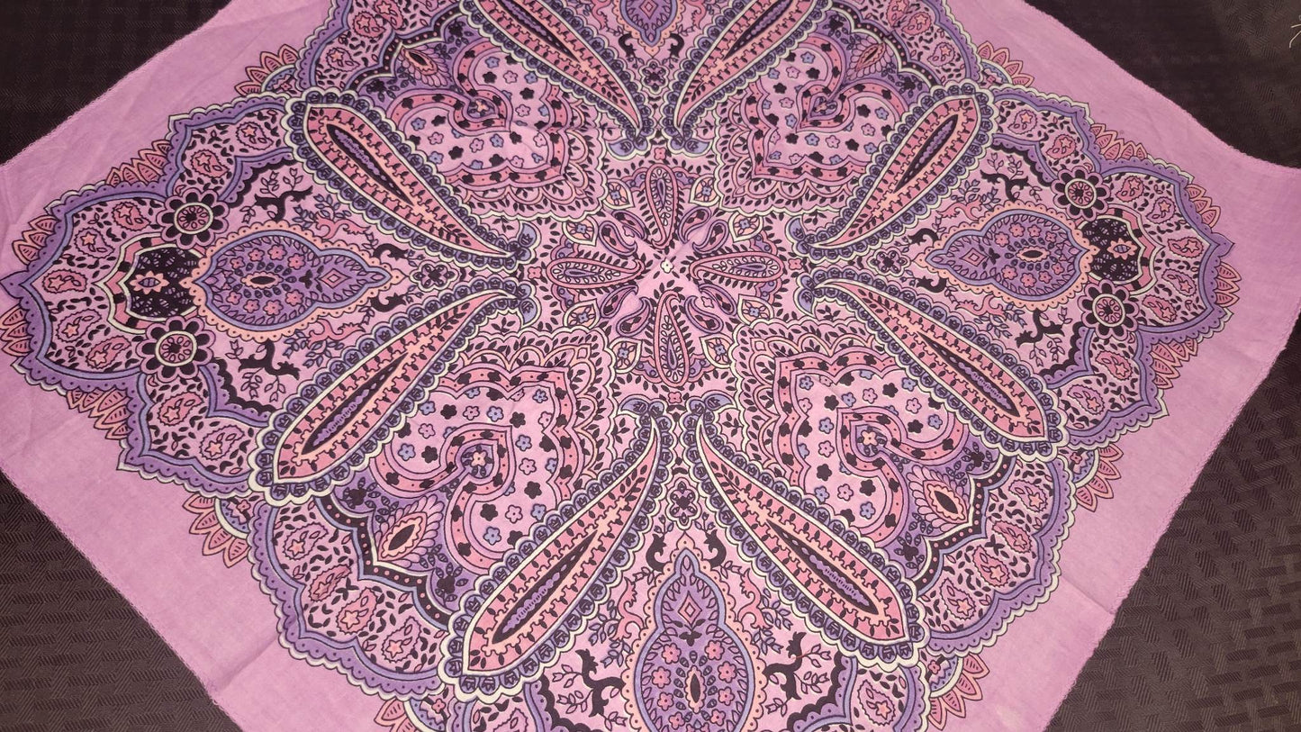 Plain Lavender Indian Bandana (Sku8500)